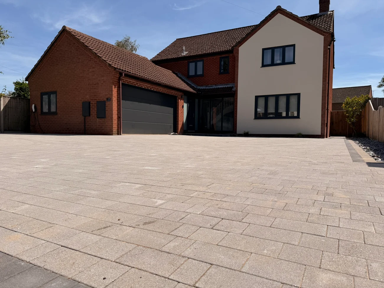 Block paving driveway laid in St Faiths, Norfolk