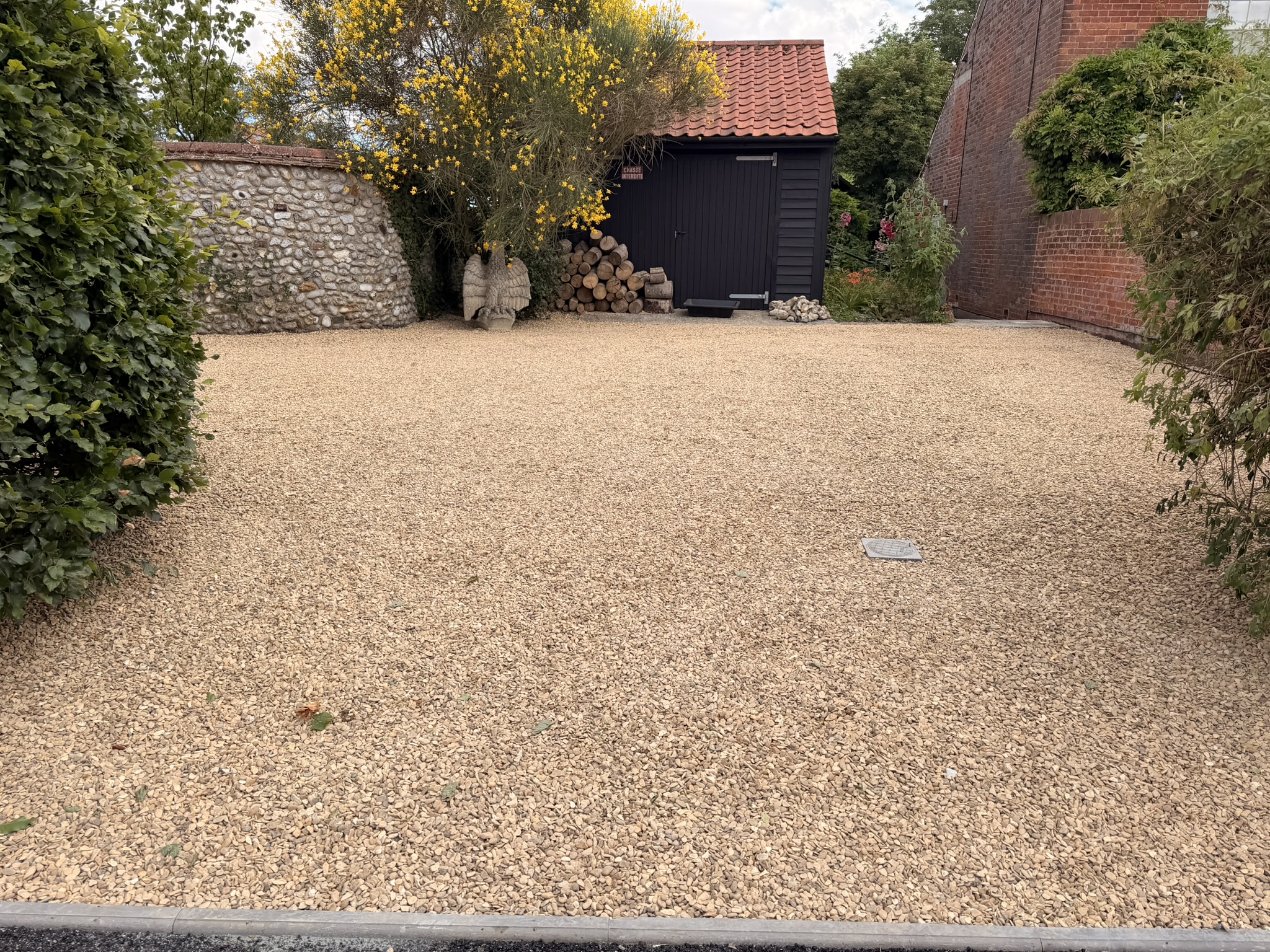 Gravel driveway in Norfolk