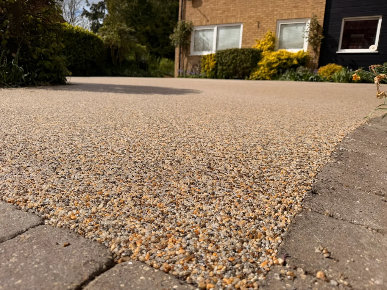 Large resin driveway, Buxton
