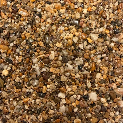 Resin bound Toffee aggregate — driveway colour sample, Norfolk